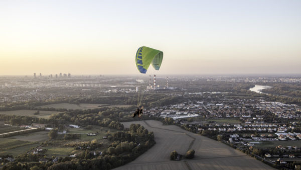 Paralotnia w okolicach Warszawy