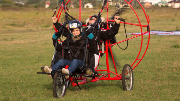 tandem na motoparalotni